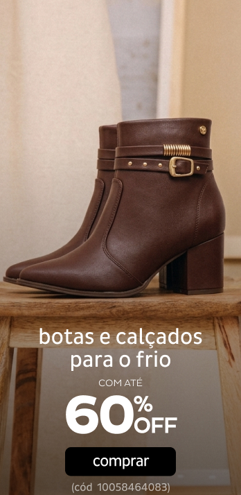 Botas e Calçados para o Frio até 60% OFF