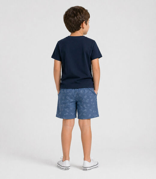 Conjunto Camiseta Com Bermuda Select Azul