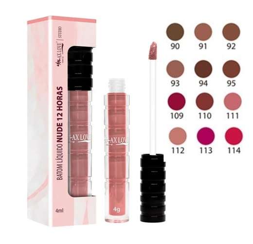 Batom Líquido Nude 12 Horas Cor: 93 Max Love