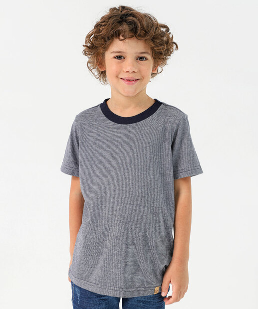 Image_Camiseta Infantil Mescla Marisa Tam 4 a 10 Azul