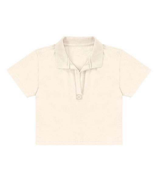 Blusa Feminina Manga Curta Endless Bege
