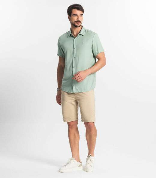 Camisa Masculina Viscose Diametro Verde