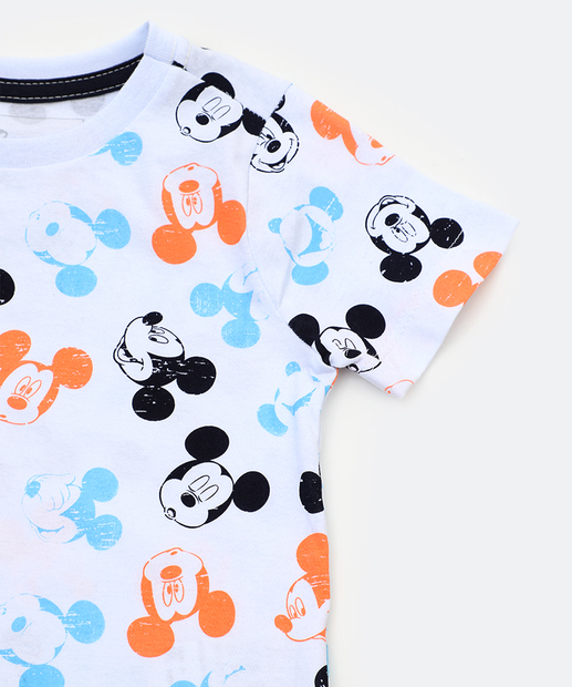 Jardineira Infantil Mickey Disney Tam 1 a 3 Azul