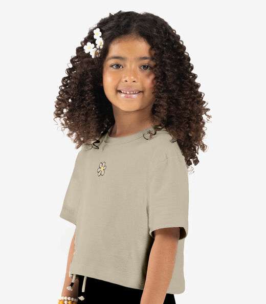 Blusa Infantil Malhão Fruit Rovi Kids Bege