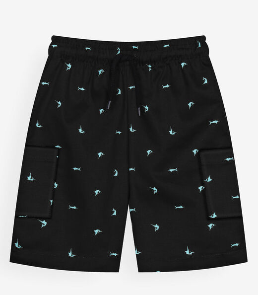 Conjunto Infantil Camiseta Com Bermuda Trick Nick Branco