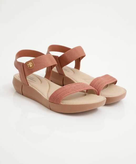 Sandália Feminina Rasteira Tiras Modare