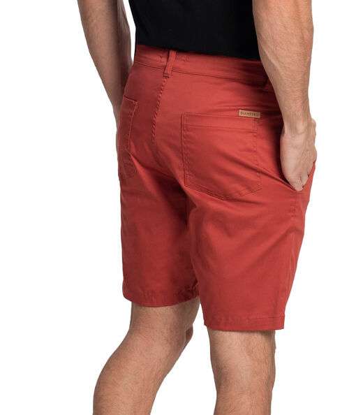 Bermuda Masculina Com Bolsos Sarja Diametro Marrom