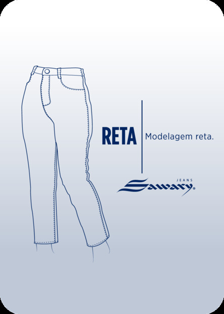 Calça Jeans Sawary Reta - 278086
