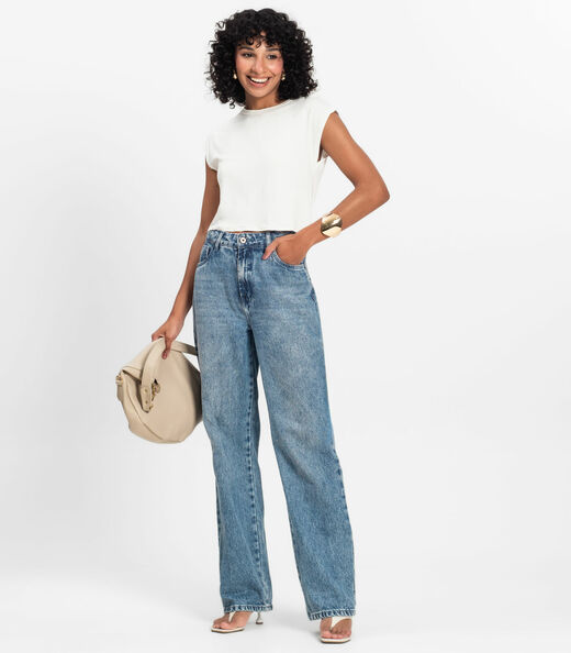 Blusa Básica Feminina Viscotorcion Rovitex Bege