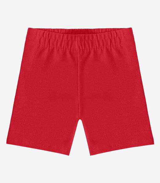Bermuda Ciclista Infantil Básica Soletex Vermelho