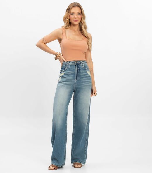 Top Básico Feminino em Ribana Rovitex Marrom