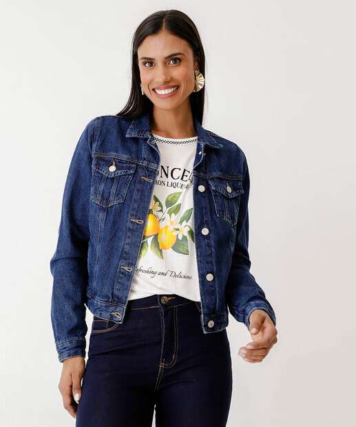 Image_Jaqueta Feminina Jeans Destroyed Bolsos