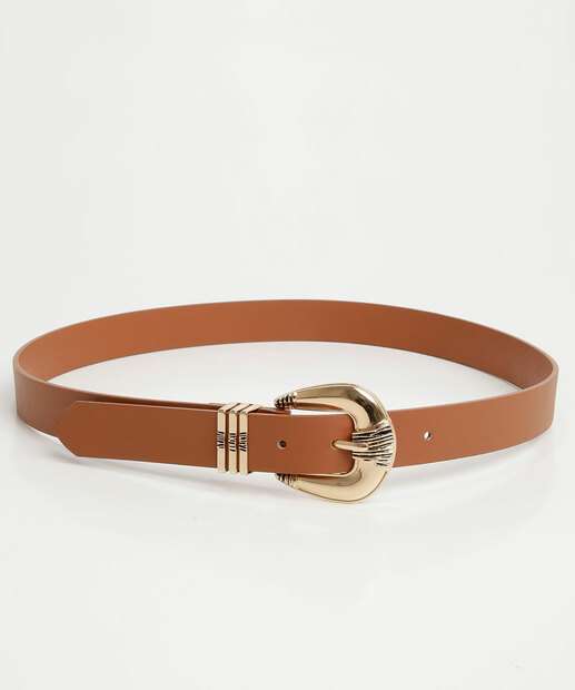 Cinto Feminino Fivela Marisa Marrom