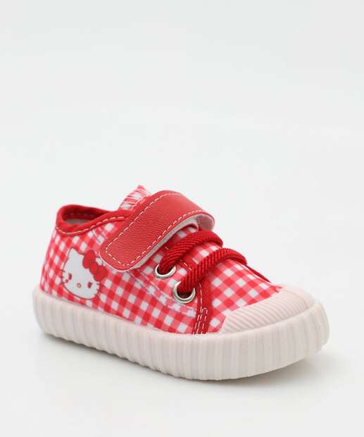 Image_Tênis Infantil Hello Kitty Velcro 03BM Vermelho