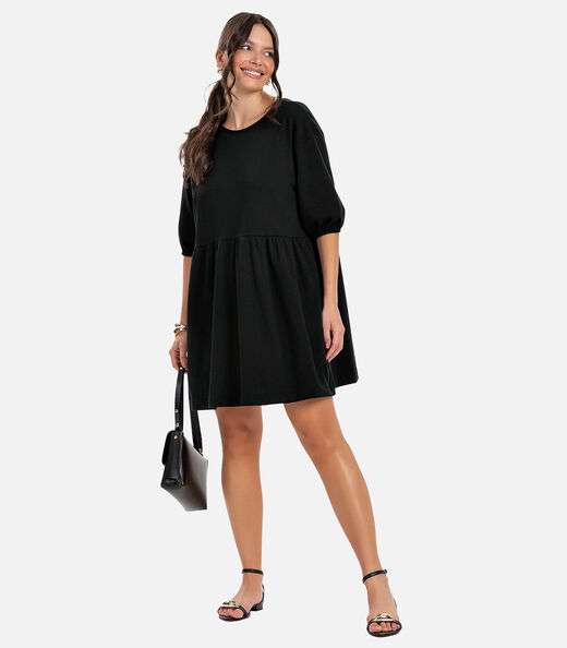 Vestido Feminino Curto Rovitex Preto