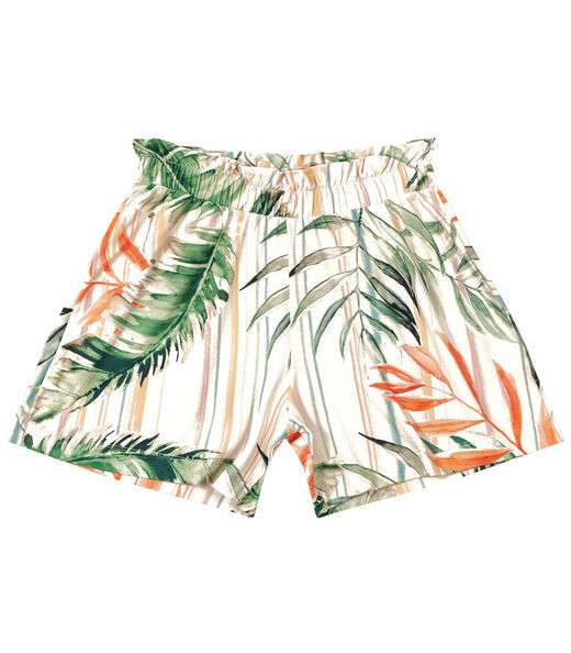 Shorts Feminino Estampado Endless Bege
