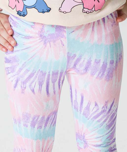 Calça Infantil Legging Tie Dye Marisa Tam 4 a 10 Azul