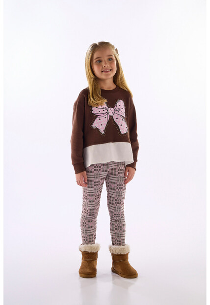 Image_Conjunto Blusão Laço Legging Xadrez Quimby