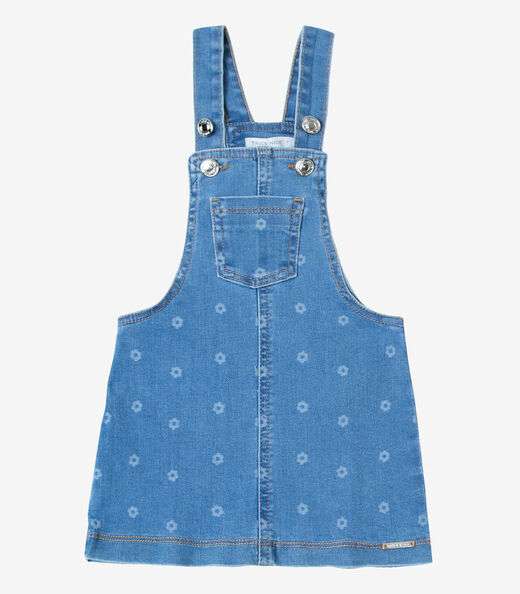 Salopete Infantil Jeans Trick Nick Azul