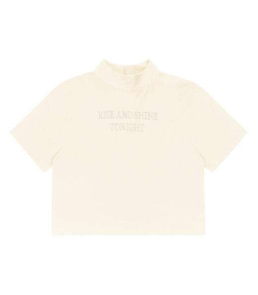 Blusa Feminina Com Gola Alta Endless Bege