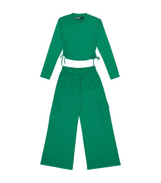 Conjunto Juvenil Feminino Blusão Com Calça Minty Verde