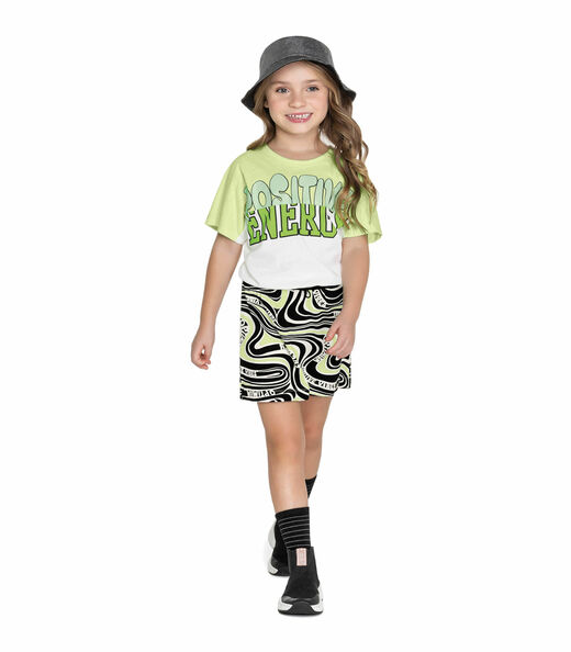 Conjunto Infantil Feminino Energy Trick Nick Verde