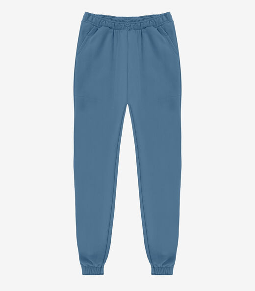 Calça Jooger Masculina Moletom Peluciado Select Azul