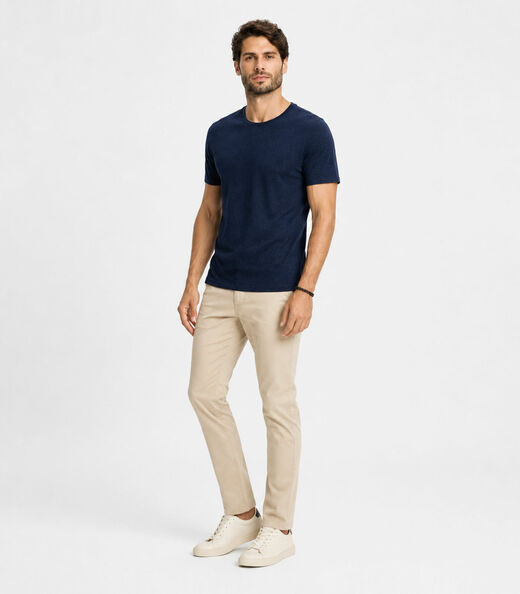 Camiseta Masculina Básica Em Malha Rover Select Azul