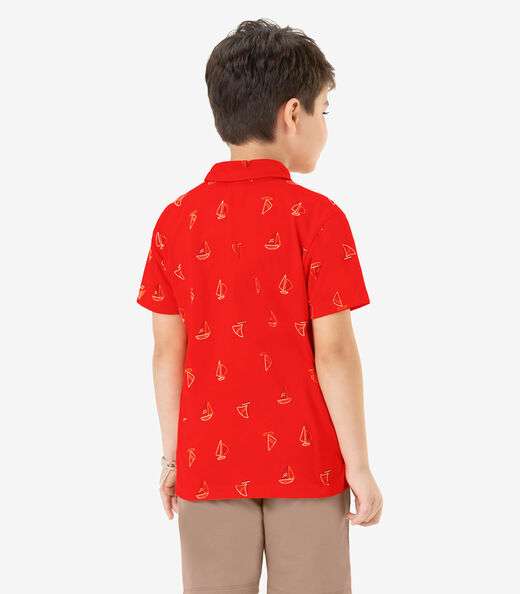 Camisa Infantil Masculina Rovi Kids Laranja