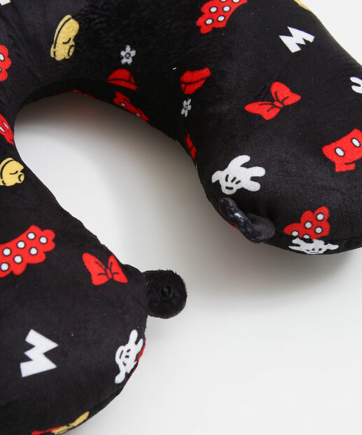 Almofada Pescoço Estampa Mickey E Minnie Disney 