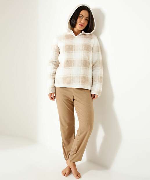 Pijama Feminino Estampa Quadriculada Marisa