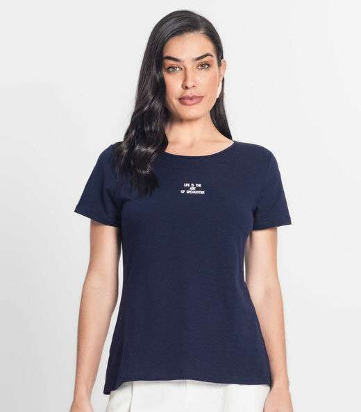 Blusa Feminina Estampada Select Azul