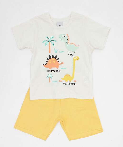 Conjunto Infantil Estampa Dissauro MR Tam 1 a 3