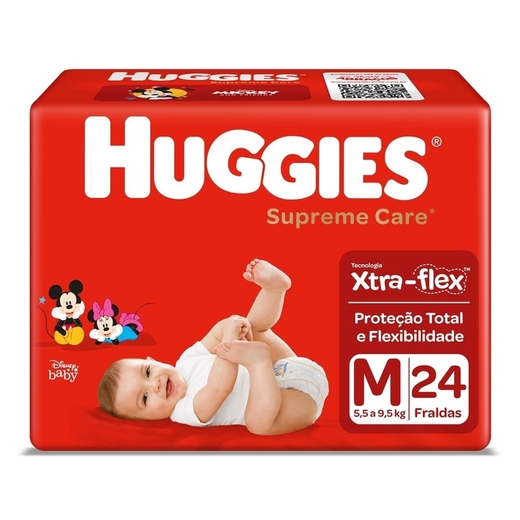 Image_Kit 2 Fraldas Huggies Supreme Care Jumbo M c/24 Unidades cada