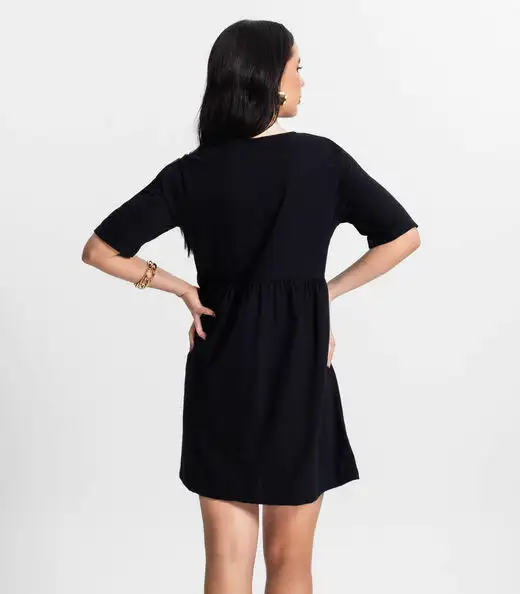 Vestido Feminino Liso Select Preto