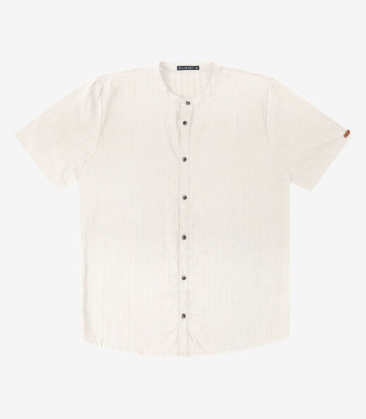 Image_Camisa Masculina Listras Geométricas Diametro Bege