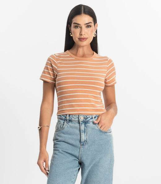 Image_Blusa Feminina em Cotton Leve Rovitex Marrom