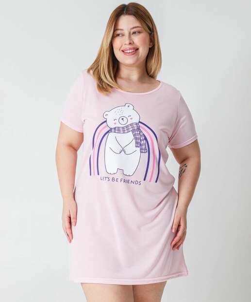 Image_Camisola Plus Size Estampa Frase Marisa Rosa