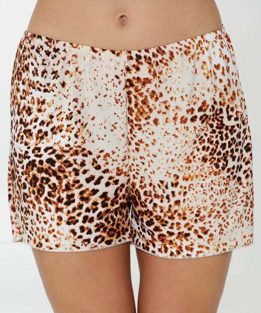 Pijama Feminino Estampa Animal Print Alças Finas Marisa