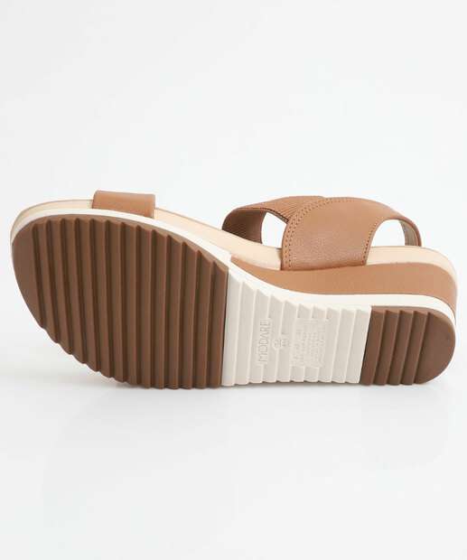 Sandália Feminina Plataforma Modare Caramelo