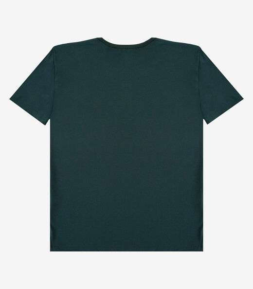 Camiseta Adulto Masculino em Meia Malha Rovitex Verde