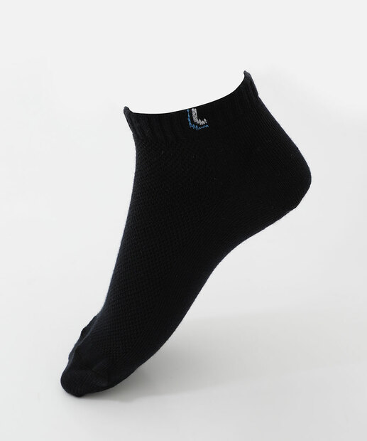 Kit 3 Pares Meias Cano Curto Masculina Lupo Preto
