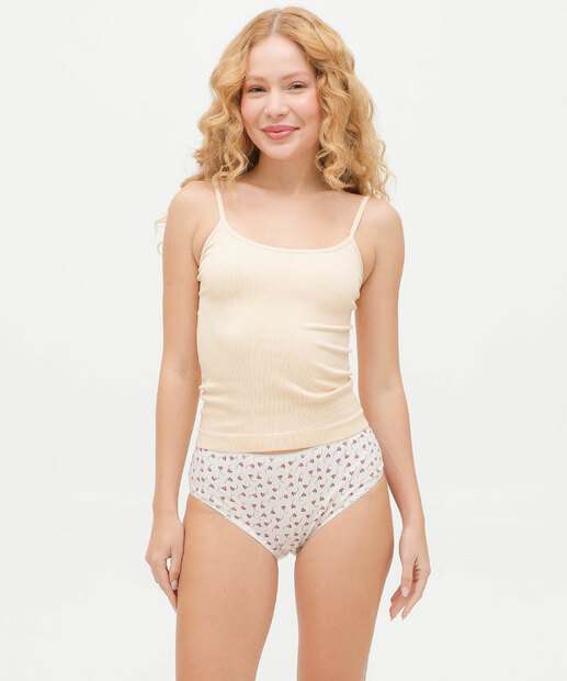 Calcinha Sortida Feminina Cintura Alta Marisa