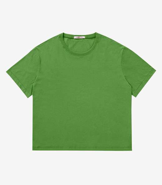 Blusa Manga Curta Plus Size Secret Glam Verde