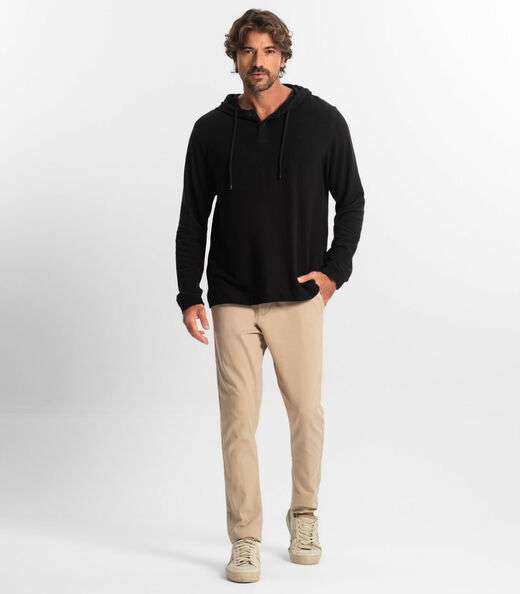 Blusão Masculino Com Capuz Diametro Preto