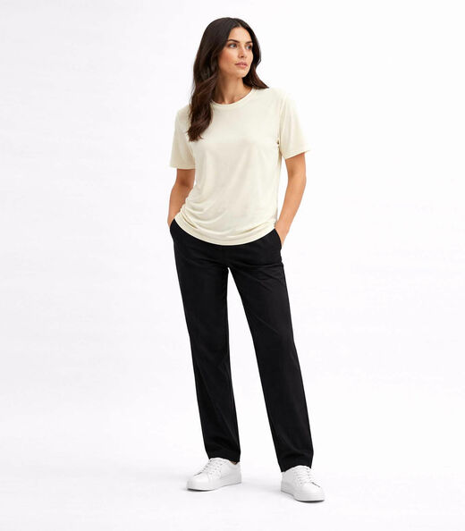 Camiseta Feminina B?sica Infinita Cor Bege