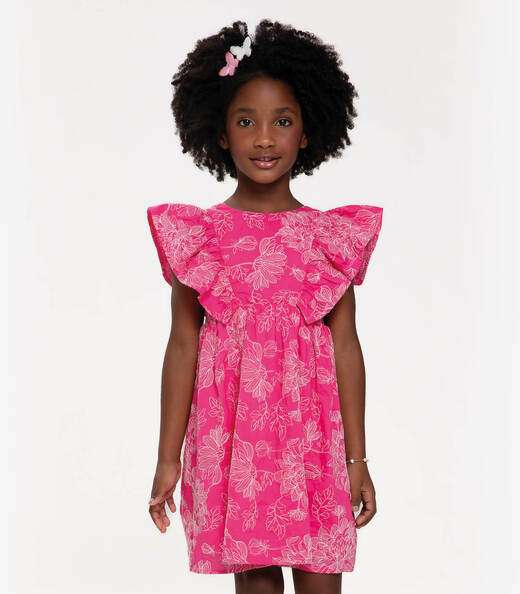 Vestido Infantil Trick Nick Rosa