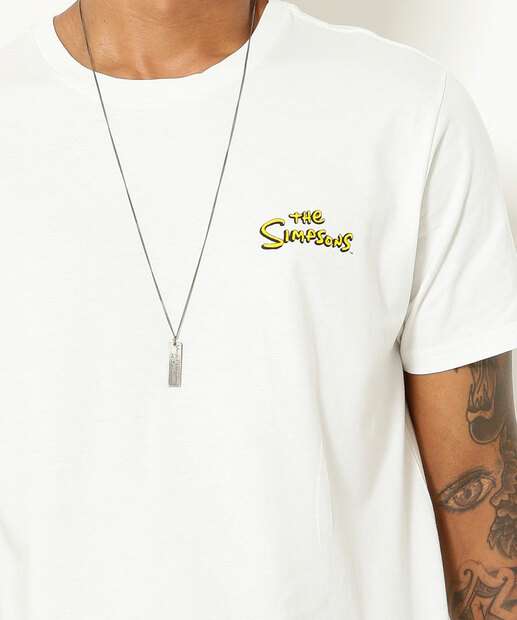 Camiseta Masculina Estampa Homer Manga Curta Simpsons