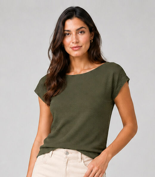 Image_Blusa Feminina Em Tecido Classic Infinita Cor Verde