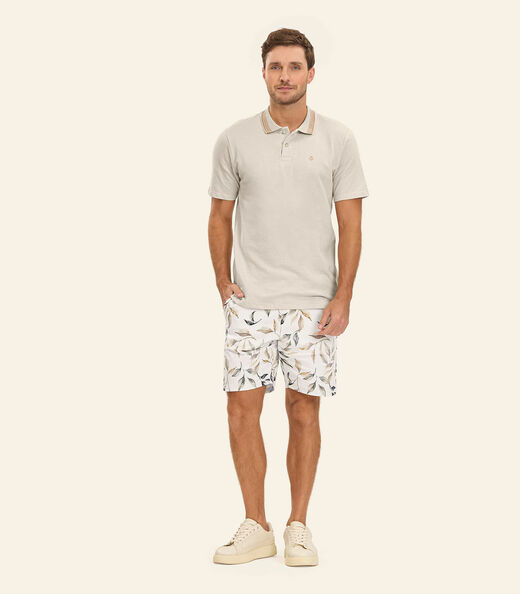 Bermuda Sarja Masculina Diametro Bege